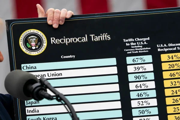 Trump Attributes Economic Downturn to ‘Biden Overhang’ Amid Tariff Controversy